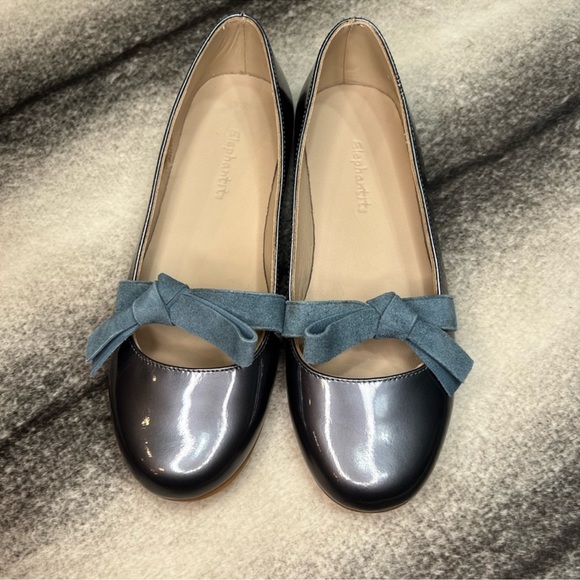 Elephantito Claire Patent Leather Steel Flats - Picture 2 of 9